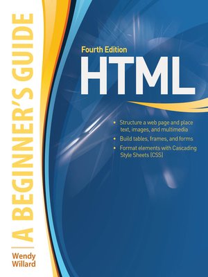 cover image of HTML A Beginner's Guide